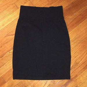 Forever 21 High Waist Body Con A Line Skirt